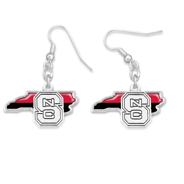 Earrings State Shape S Logo